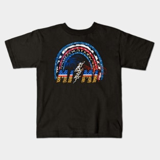 Miami Patriotic 4th of July Design Kids T-Shirt